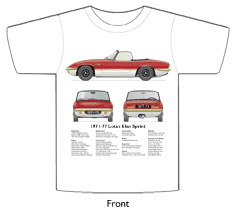 Lotus Elan Sprint 1971-73 T-shirt Front